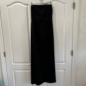Strapless maxi black dress WORN ONCE
